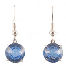 Siberian Blue Quartz Radiant Heart Crystal™ Earrings