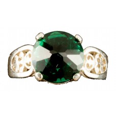 Siberian Green Quartz Radiant Heart Crystal™ Ring