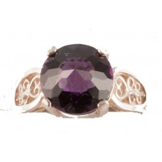 Siberian Purple Quartz Radiant Heart Crystal™ Ring
